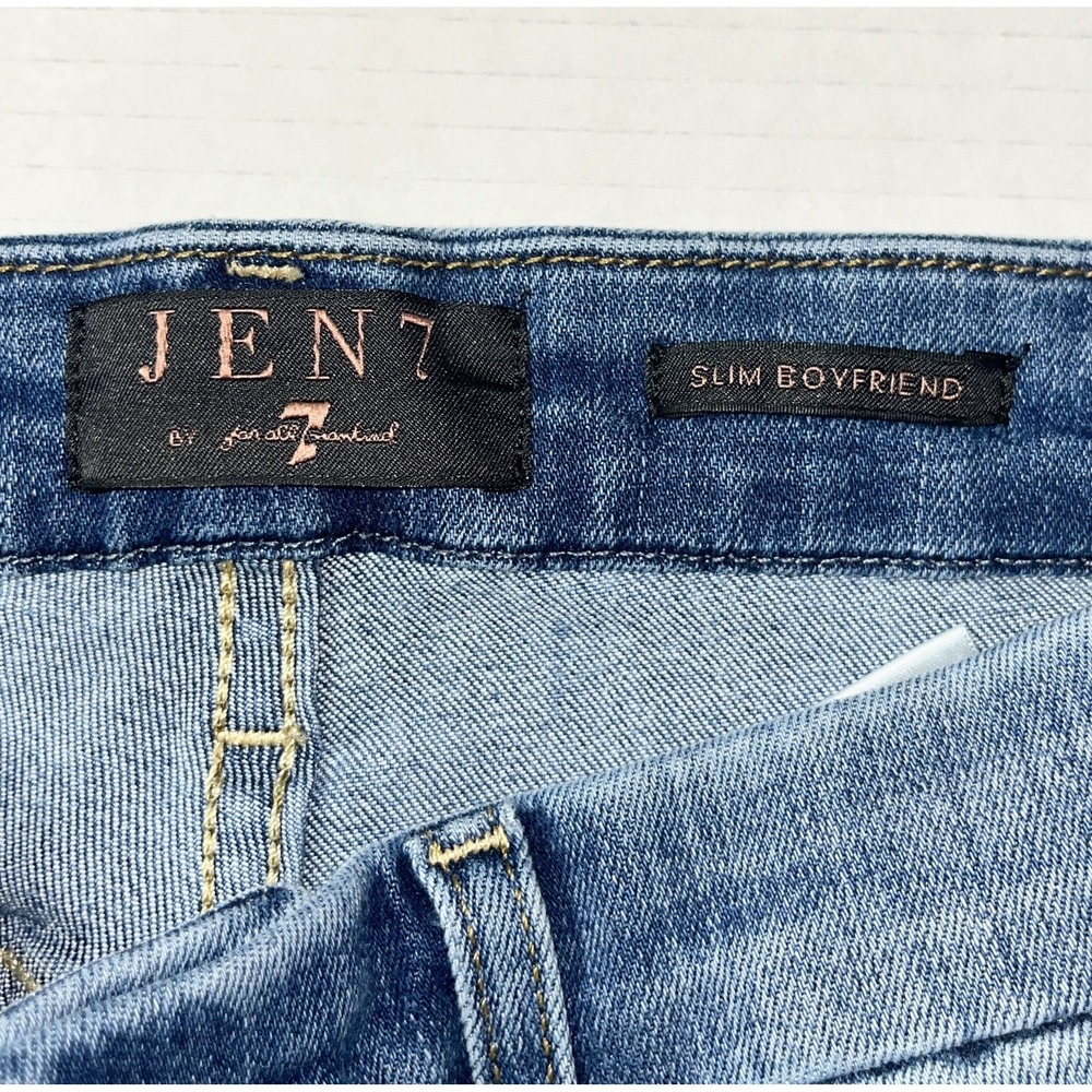 Jen 7 By 7 For All Mankind Jeans Slim Boyfriend Fit‎ Size 6 Boho Lagenlook - Picture 5 of 8
